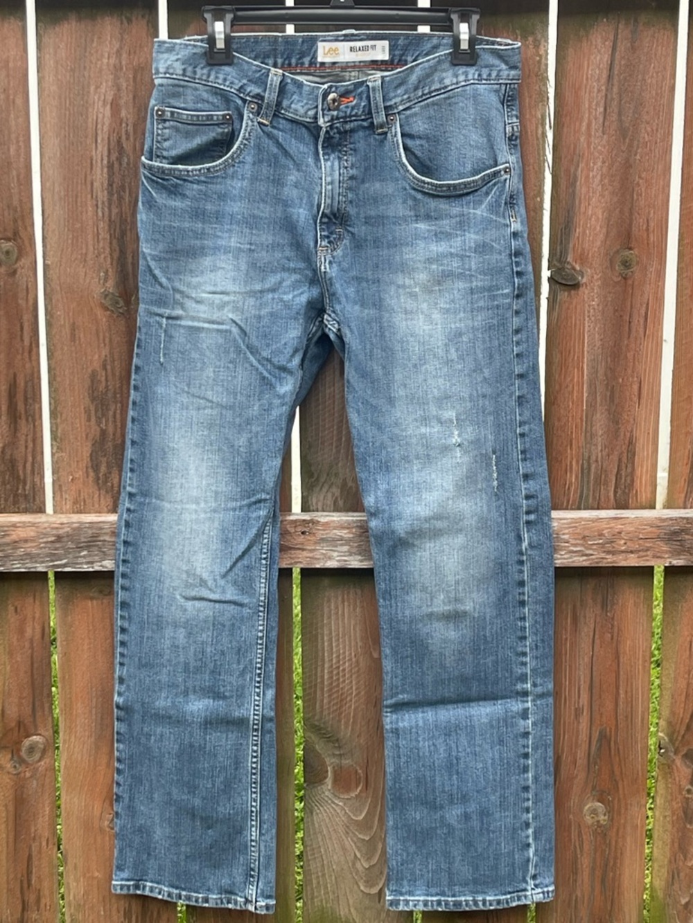 Men’s Lee Relaxed Bootcut Distressed Jeans